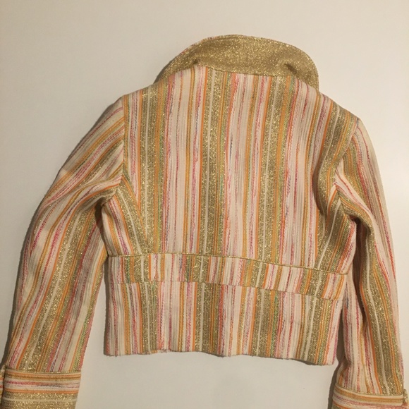 Dolce & Gabbana Gold-Yarn Cropped Blazer - Picture 3 of 6